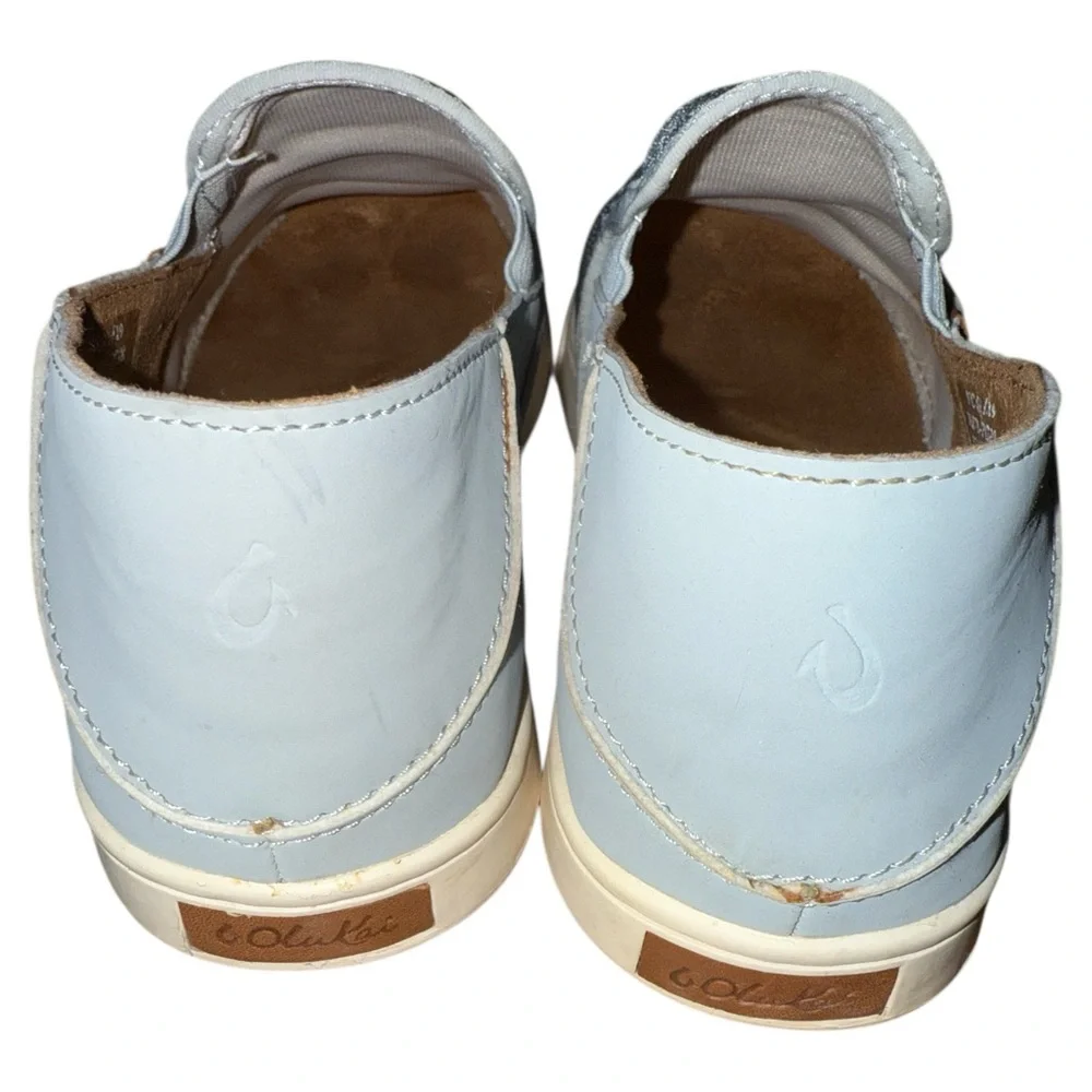 Olukai Pehuea Slip-On Sneakers‎ Light Blue W8 EUR 38 Comfort Casual Shoes